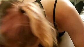 dixie deepthroats monster cock for slutty facial