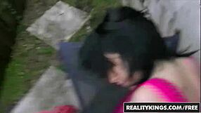 jeny snow gives peter green a juicy street blowjob?