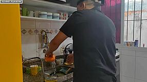 i surprised my friend while his wife was away, got pounded hard