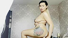 Blonde Teen With Big Tits Teasing Her Dildo