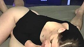 Sexy Brunette Enjoys Oral Creampie Session