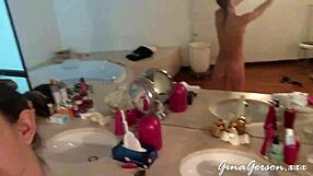 blonde teen footjob video