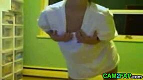 Free porn video with pleasure, showered over amateur webcam girl