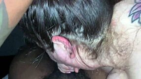 White BBW Sucking Huge BBC with Deepthroat Skills. She Handles Monster Cock Like a Pro.