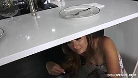 sexy stepsisters have friendly competition for stepbro's big dick in taboo sex