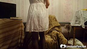 hey, isn't this armchair perfect for fingering in stockings?