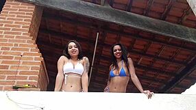 ever seen two hot latinas like diana smith getting pounded poolside with dnox brazil in steamy action?