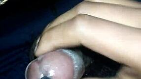 Feeling The Intense Ecstasy Of A Hairy Shemale's Big Cock Cumshot With Sounding.