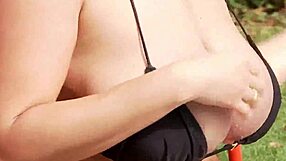 big tits milf shows off her ass and pussy