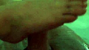 blonde teen footjob video