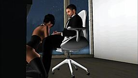 a quickie at the christmas office party with sneaky vibes