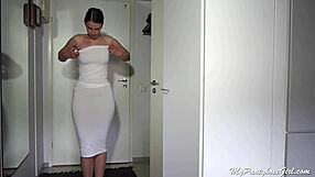 My Pantyhose Girl Feels Sexy In Bra And Pantyhose