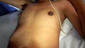 Latina stepsister masturbates with huge dildo on her big ass, part 2