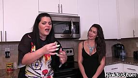 Angelina Castro and Katana Kombat use petite language to tease you about your petite member over coffee