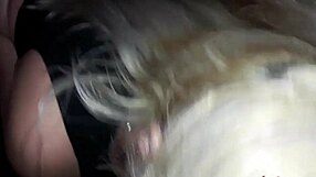 Blonde makes boy cum and continues