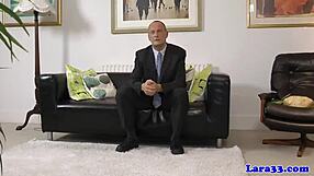 British Milf Fingered in Stockings Hard