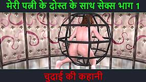 Hindi Audio Sex Story With Wife's Friend In Animated Chudai Scene