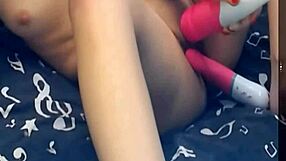 the girl with two vibrating dildos intensifies her solo pleasure