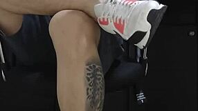 Gay Master Enjoys Nylon Socks And Feet