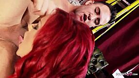 Seduced by a guy with giant cock, redheaded step mom Paige Ashley and her sexual escapades, Ashley is a professional kinks performer who also loves to fuck