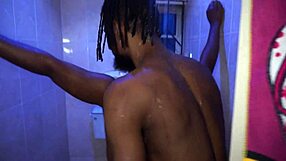 Bathroom Shower Scene Before Dinner With Wet And Shaved Details