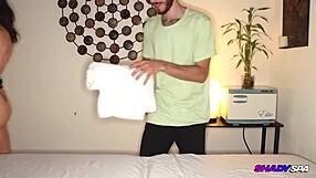 Can You Handle A Skinny Milf's Gentle Massage Turning Into A Wild Blowjob With Monster Cock?