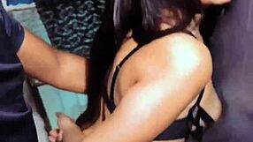 Petite Brunette Teen Slave Sucks and Fucks Intensely