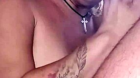 Sucking big white cock in parking lot