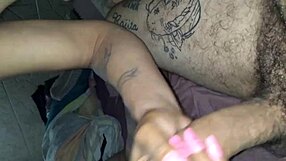 The couple enjoys a delicious blowjob with licking and sucking