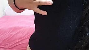 Beautiful girl exhibits before orgasm