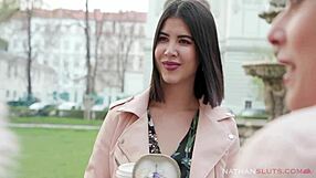 Cindy Shine with lovely big breasted European personality is getting fucked by her tutor Ian Scott’s big black penis in a wet sexual intercourse