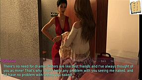 wife and stepmother getting naughty together at home