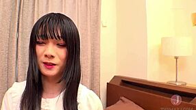 Damn! Erotic transsexual explodes with intense solo masturbation climax!