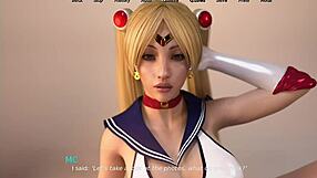 Does stepsister send sailor moon cosplay pussy photos?