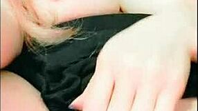 cellphone pov of pussy rubbing and fingering up close with a milf.