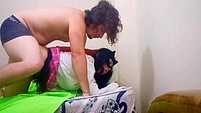 Stepmom seduces son for real homemade amateur sex session