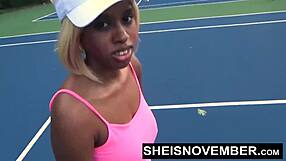 HD MsNovember, How Crazy Is That Huge Facial Covering Your Cute Ebony Face While Gripping Big Natural Breasts?