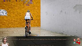 Blonde With Shaved Pussy And Big Tits Gives Public Upskirt Blowjob