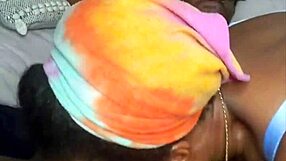 Southern ebony babe excels at ass licking and deepthroat