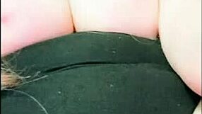 cellphone pov of pussy rubbing and fingering up close with a milf.