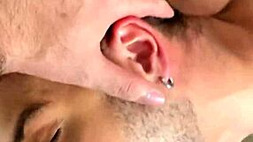 I spotted big-tailed male on sofa and forced him to suck my monster cock!