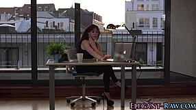 She is tall European woman who likes to ride a huge black cock