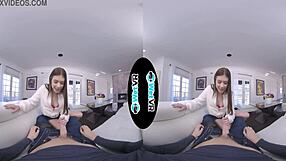 Wetvr Step Sister Exploits Masturbator In Vr Porn!