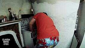 Watch this fat couple's intense blowjob session