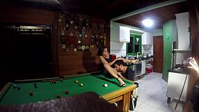 Lady Milf Fucks Sulista on Pool Table!