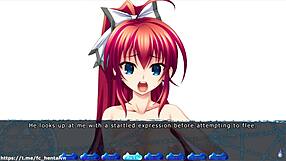 Emotional creampie in hentai game