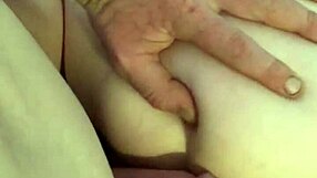 Amateur babe receives cum load on her pussy and ass