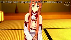 Asuna Gives Detailed Jerk Off Instructions with Pussy Play and Cum Countdown in Anime Roleplay