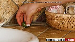 Mia Malkova and Tommy Gunn on couples vacation in scene one