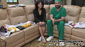 Nicole Luva Moans Using Vibrator on Pussy in Bed, Giving Jerk Off Instructions to Cum at Hitachihoescom